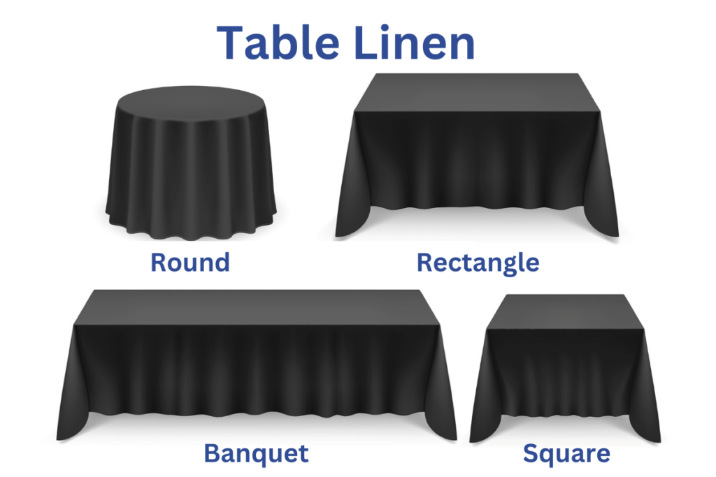 Restaurant Table Linen Shapes